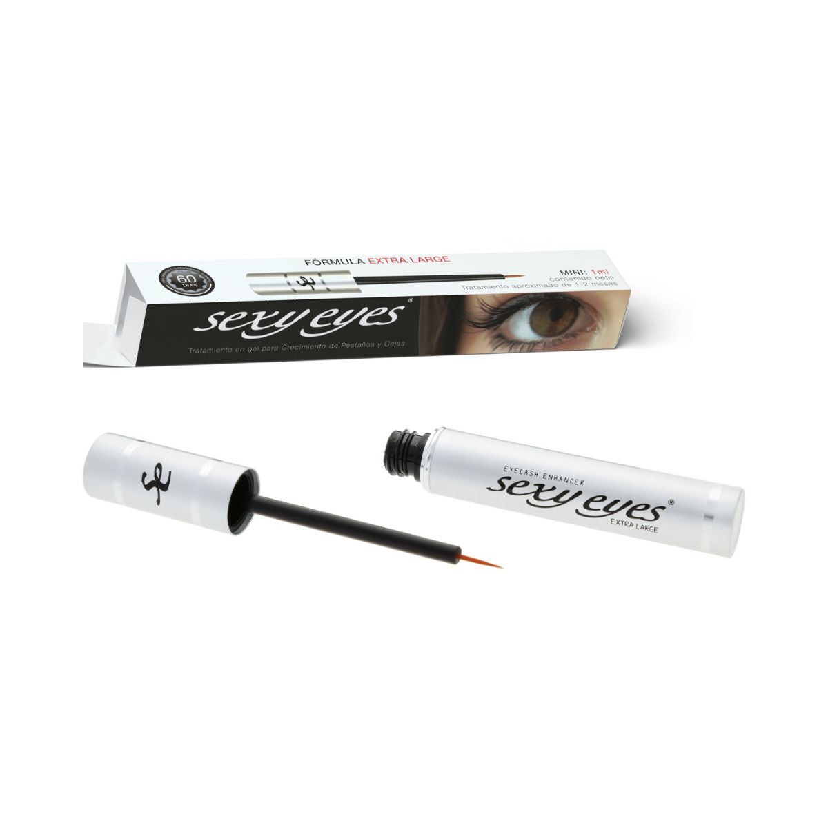 2 Sexy Eyes Serum Para el Crecimiento de Pestañas y Cejas De 2ml